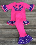 Princess Crown Birthday Girl Outfit 