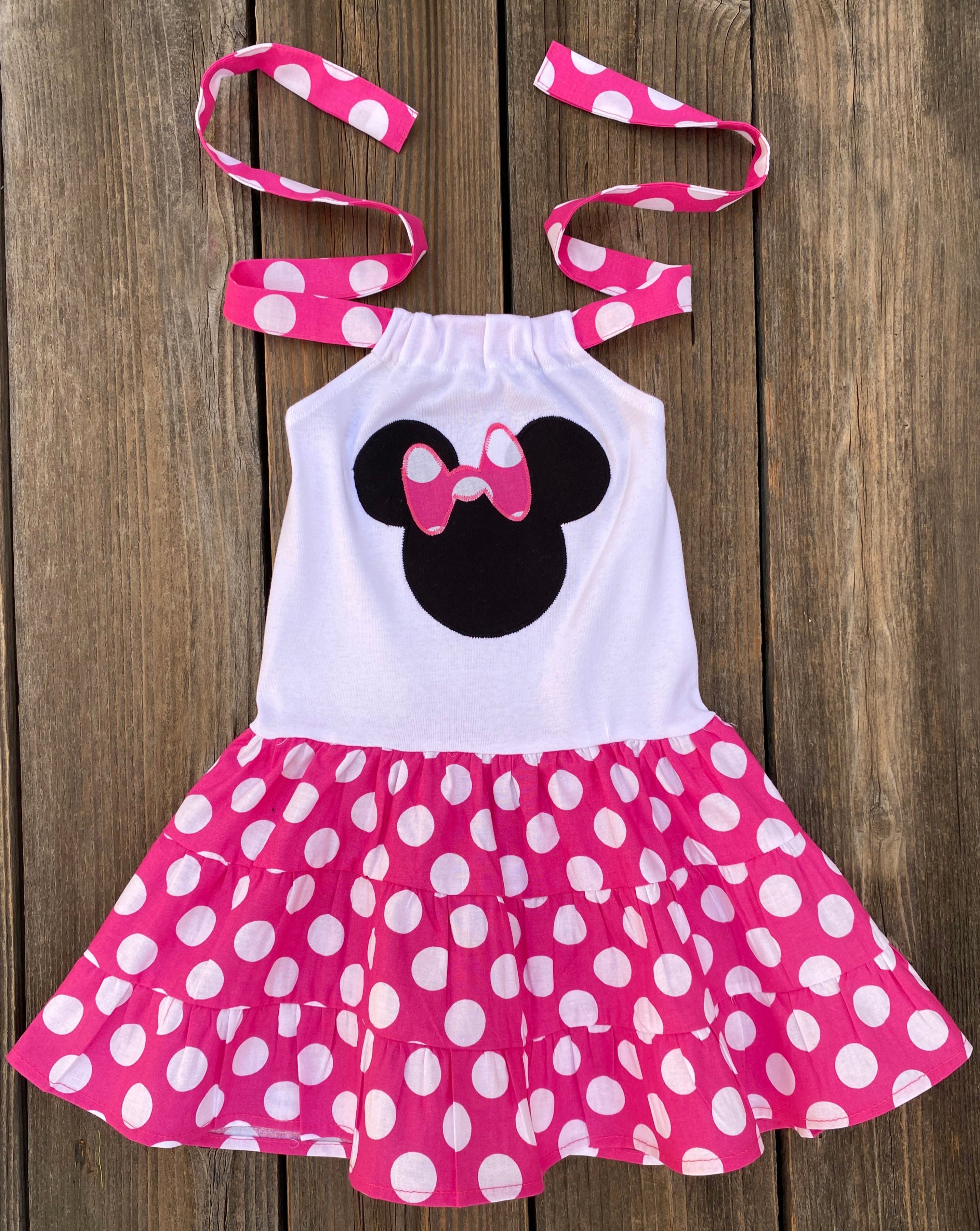 Hot Pink Minnie Mouse Dress 