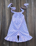 Ladybug Print Little Girl Outfit 