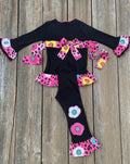 Leopard Flower Outfit Girl