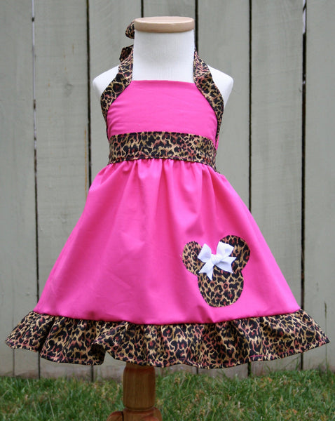 leopard print pink Minnie Dress