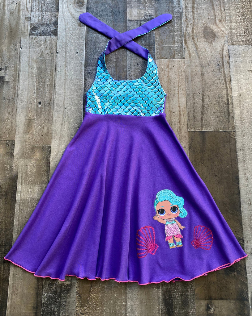 Lol Doll Mermaid Birthday Girl Twirl Dress