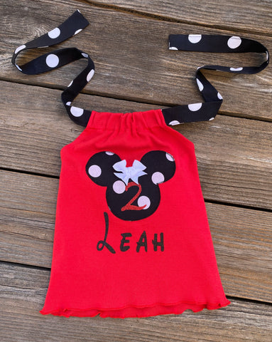 Minnie Mouse Boutique Girl Summer Top 