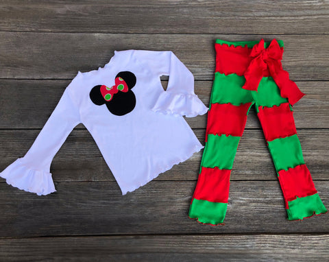 Minnie Mouse Christmas Holiday Outfit 