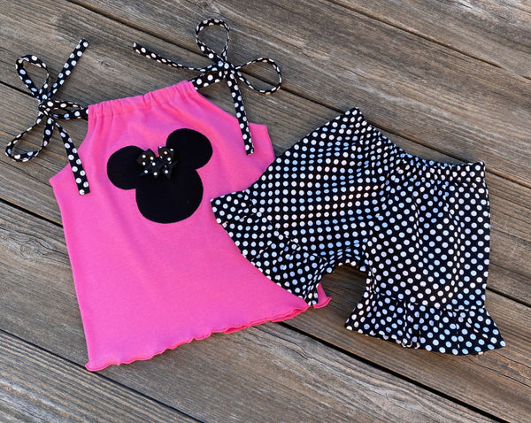 Minnie Mouse toddler girl outfit 