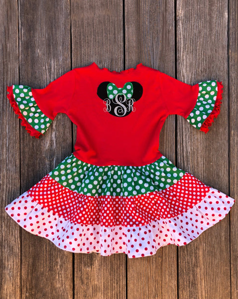 Minnie Mouse Girl Holiday Dress