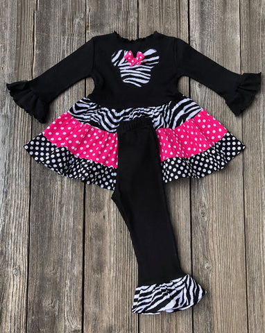 Animal Kingdom Zebra Print Girl Outfit 