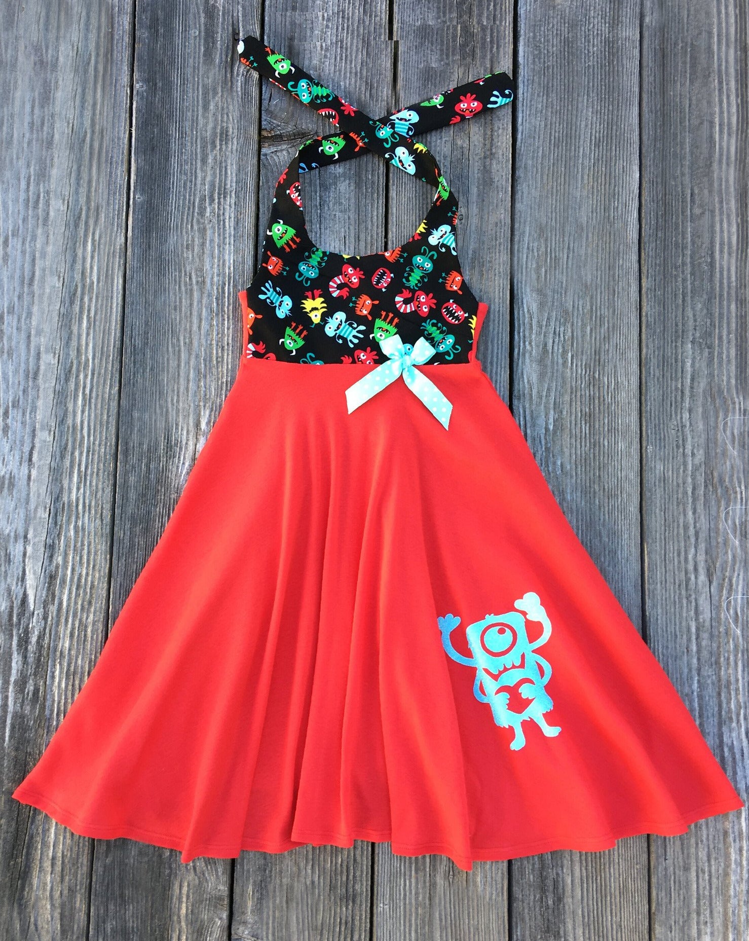 Toddler Girl monster Dress