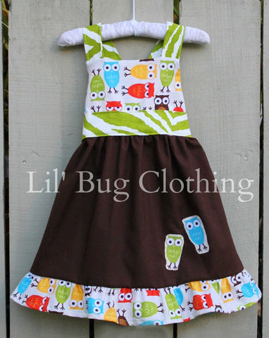 Fall Owl Jumper Dress