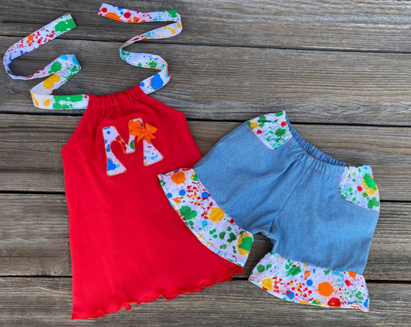 Paint Splatter Girl Outfit 