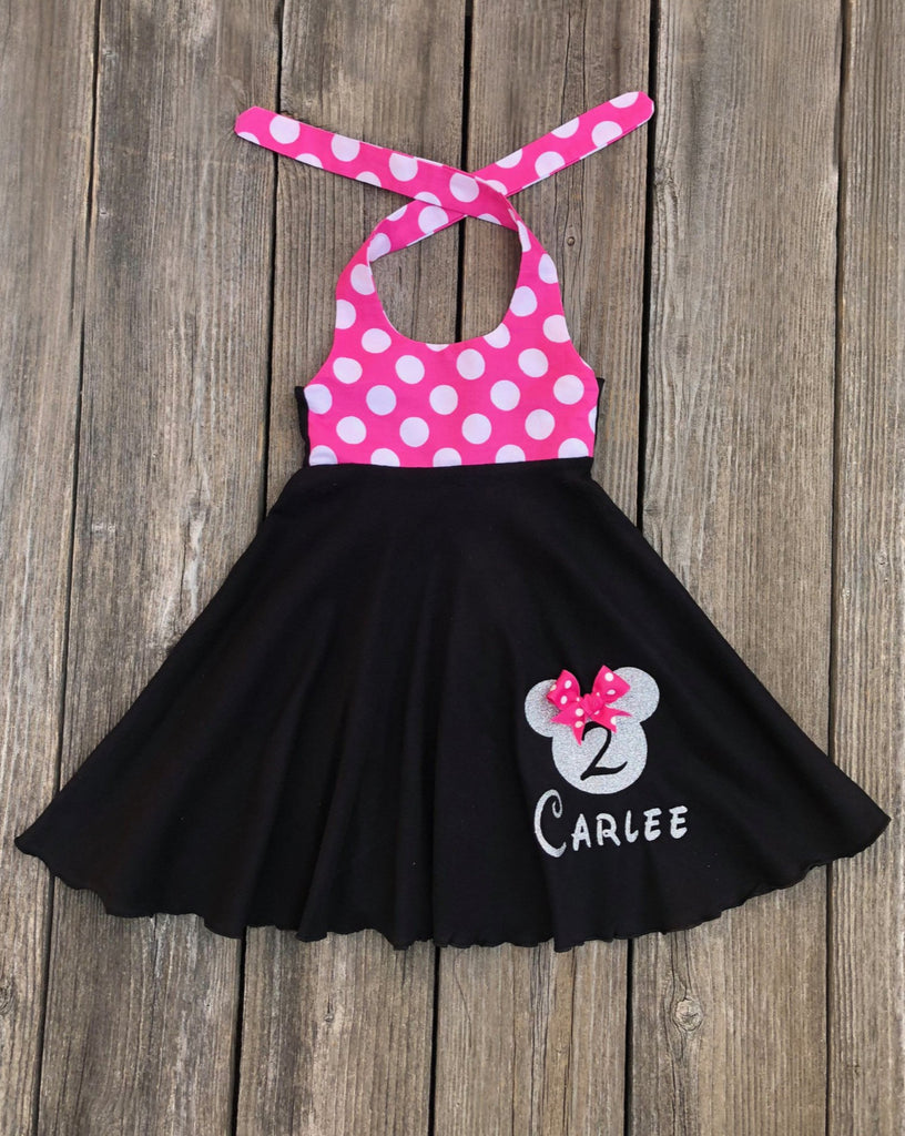 Minnie Mouse Theme Dress, Minnie Mouse Birthday Outfit
