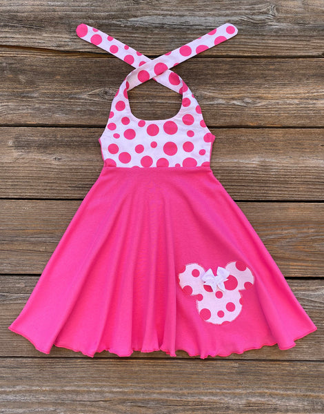 Pink Dot Minnie Mouse Dress