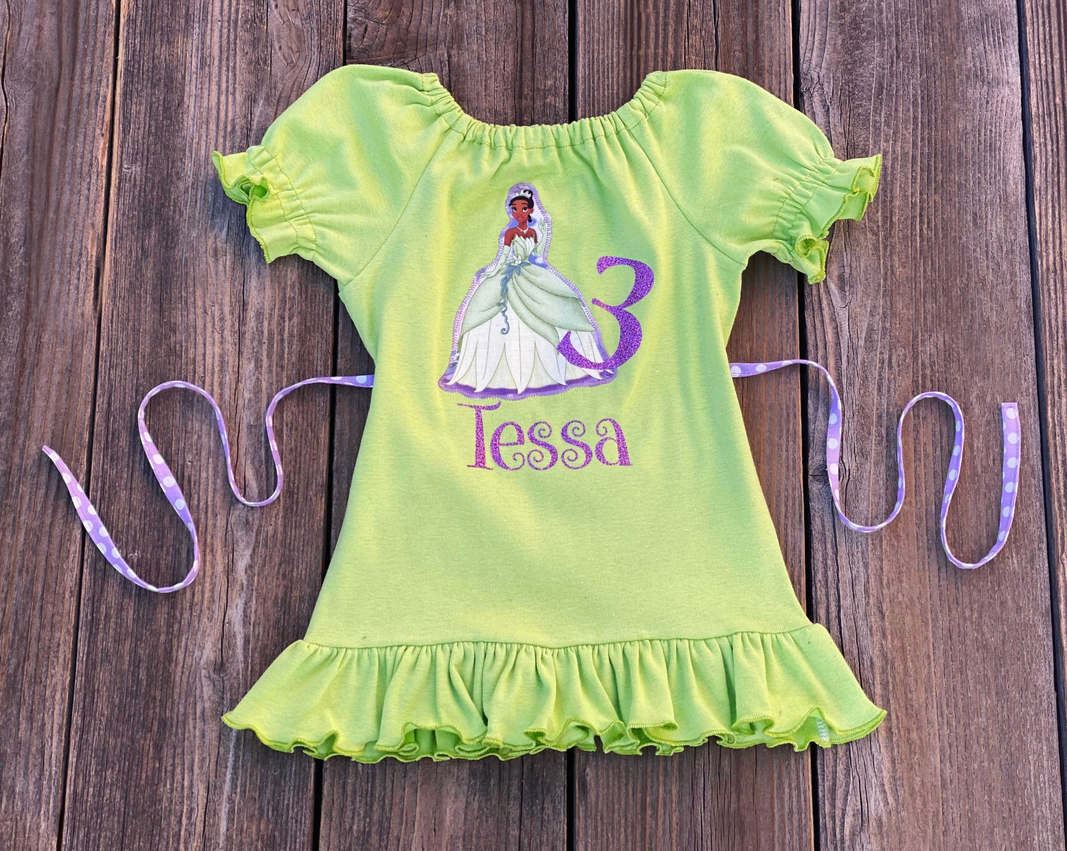Princess Tiana Birthday Girl Top 