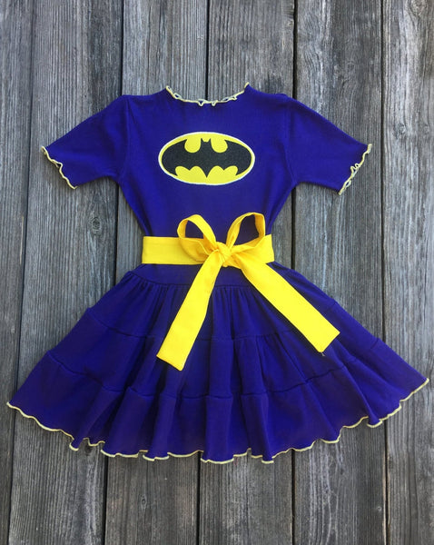 purple batgirl dress costume