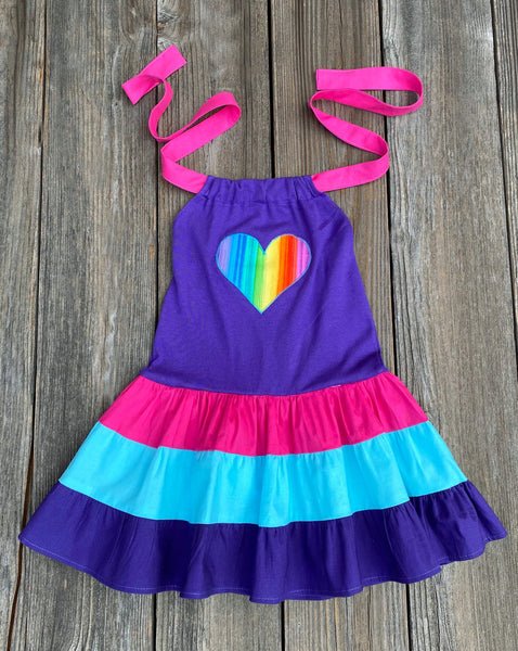 Rainbow Heart Dress