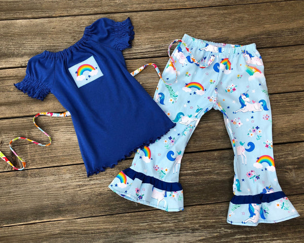 Rainbow Unicorn Girl Outfit 