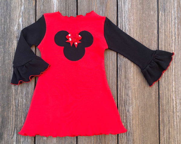 Red Black Minnie Mouse Dress