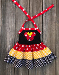 Red Yellow Minnie Mouse Toddler Dress
