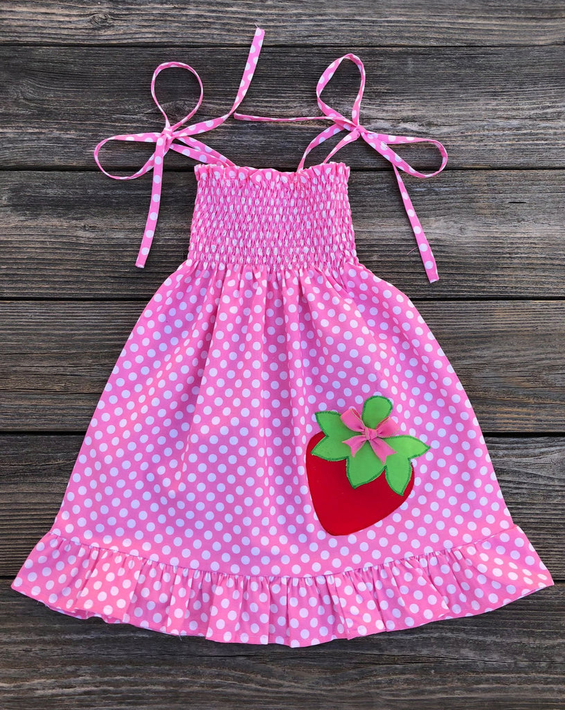 Strawberry clearance smocked dress