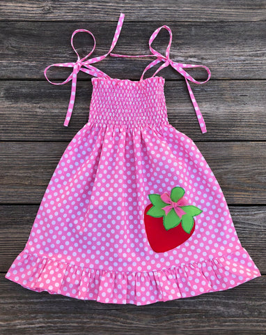 Strawberry Smocked Dress