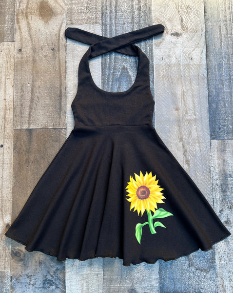 Sunflower Girl Twirl Dress