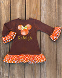 Thanksgiving Fall Minnie Mouse Dress