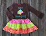 Thanksgiving Girl Turkey Dress