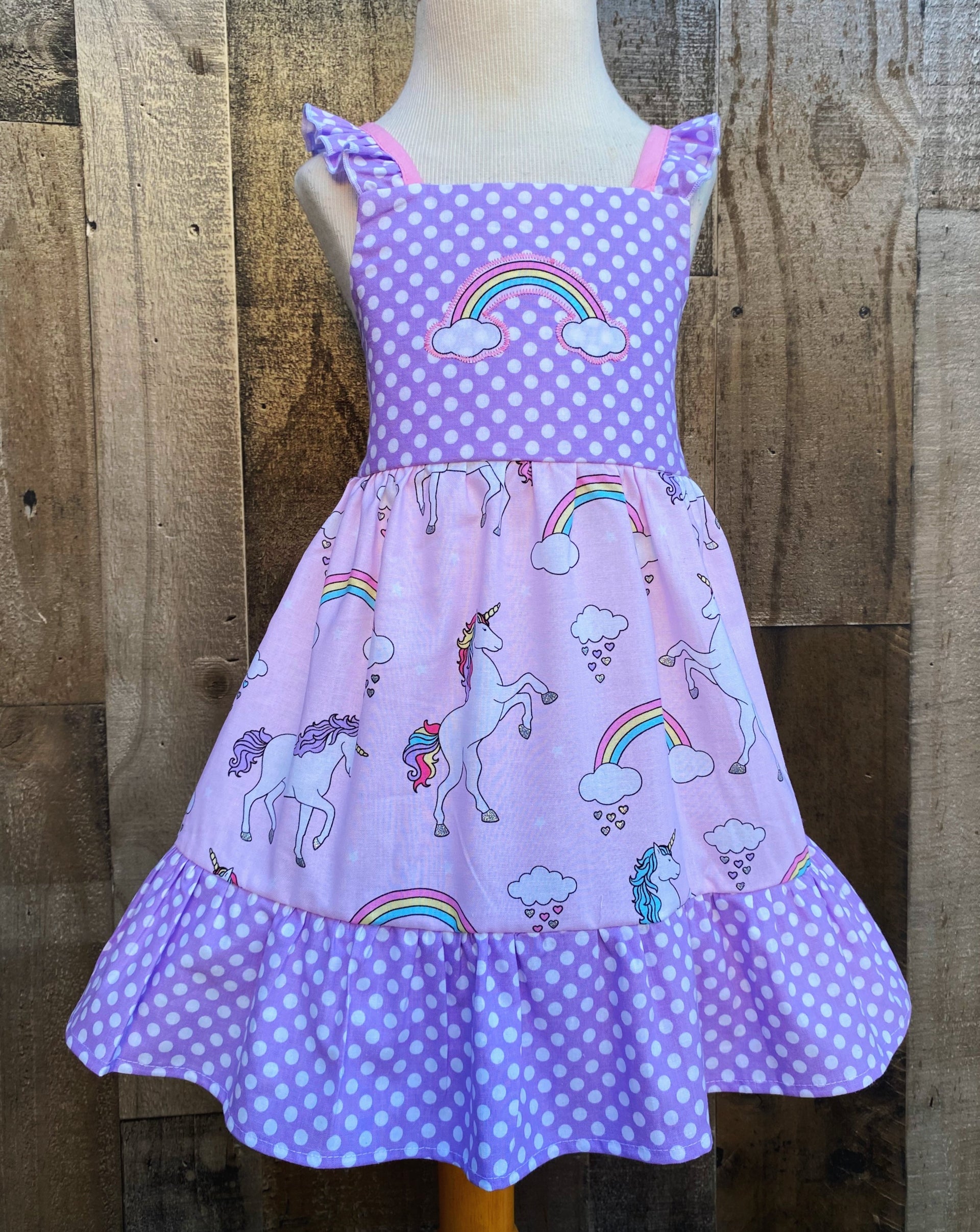 Unicorn Little Girl Dress Unicorn Little Girl Dress