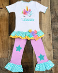 Unicorn Birthday Girl Outfit 