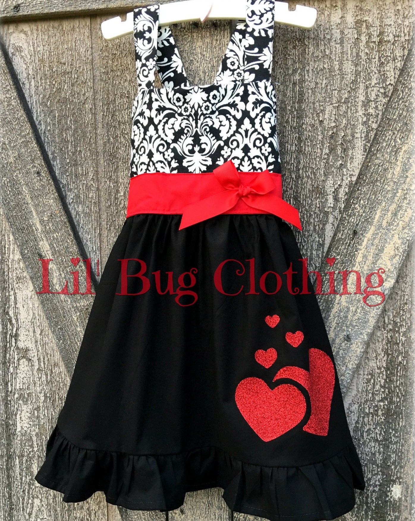 Valentines Day Dress Damask 