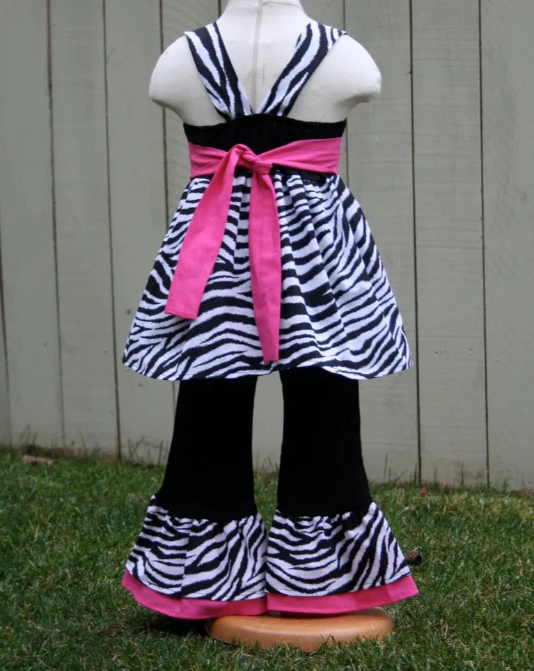Zebra Print Girl Outfit