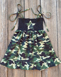 camouflage girl dress