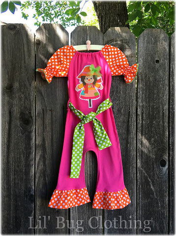 Scarecrow 1 Piece Girl Romper Outfit