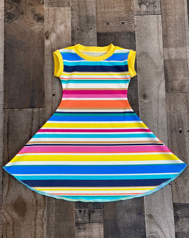 Summer Stripe Girl Dress